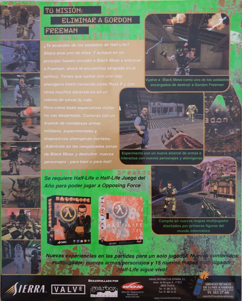 HALF LIFE OPPOSING Force Pc Big Box Neuf Sous Blister New Sealed Sierra Francais EUR 239,90 - ES