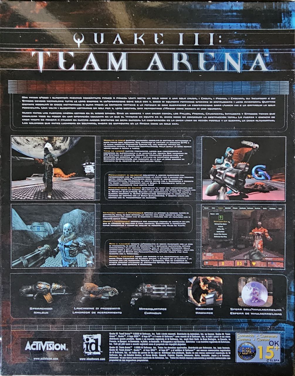 Quake III Team Arena PC Big Box | Mansión Derceto